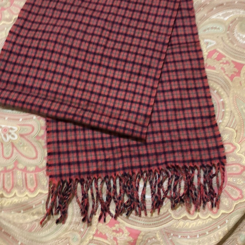 Cashmere plaid scarf